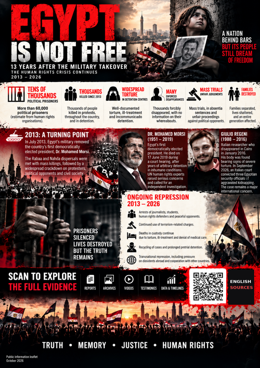 Egypt is not free — approved English leaflet